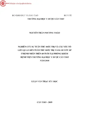Nghiên Cứu Tuân Thủ Điều Trị Tăng Huyết Áp Ở Bệnh Nhân