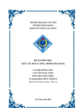 Kết Cấu Bê Tông Cốt Thép Trong Công Trình Dân Dụng