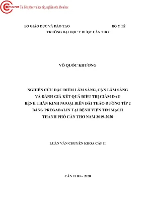 Nghiên Cứu Hiệu Quả Điều Trị Giảm Đau Bệnh Thần Kinh 