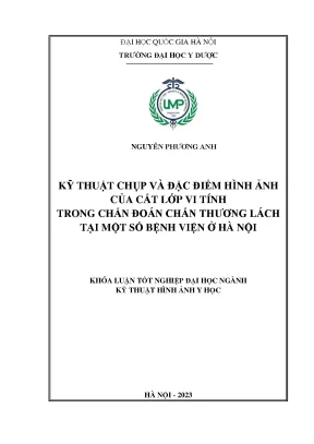 Kỹ Thuật Chụp Cắt Lớp Vi Tính Trong Chẩn Đoán Chấn