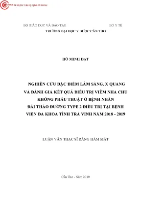 Nghiên Cứu Đặc Điểm Lâm Sàng và Kết Quả Điều Trị Viêm
