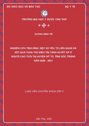 Nghiên Cứu Tuân Thủ Điều Trị Tăng Huyết Áp Ở Người Cao