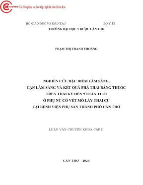 Nghiên Cứu Kết Quả Phá Thai Bằng Thuốc Ở Phụ Nữ Có Vết
