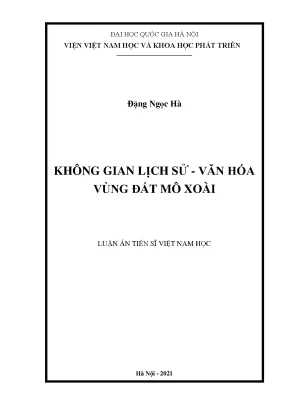 Nghiên Cứu Không Gian Lịch Sử - Văn Hóa Vùng Đất Mô Xoài