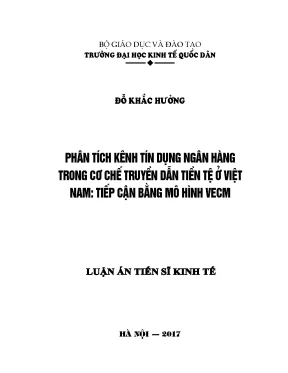 Phân Tích Kênh Tín Dụng Ngân Hàng Trong Chính Sách Tiền