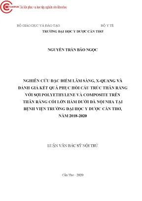 Nghiên Cứu Phục Hồi Cấu Trúc Thân Răng Với Sợi