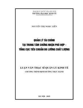 Quản Lý Tài Chính Tại Trung Tâm Chứng Nhận Phù Hợp: Giải