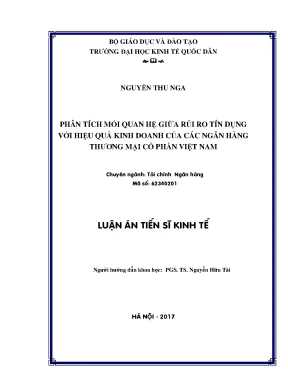 Phân Tích Mối Quan Hệ Giữa Rủi Ro Tín Dụng và Hiệu Quả