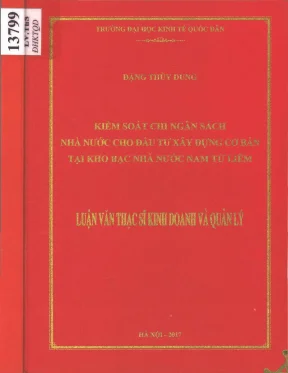 Kiểm Soát Chi Ngân Sách Nhà Nước Cho Đầu Tư Xây Dựng Cơ
