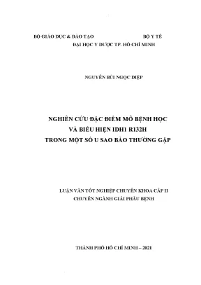 Nghiên Cứu Đặc Điểm Mô Bệnh Học và Biểu Hiện IDH1 R132H 