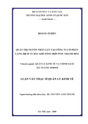 Quản Trị Nguồn Nhân Lực Tại Công Ty Cổ Phần Cảng Dịch Vụ 