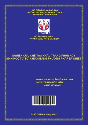 Nghiên Cứu Chế Tạo Khẩu Trang Phân Hủy Sinh Học Từ Sợi Chuối