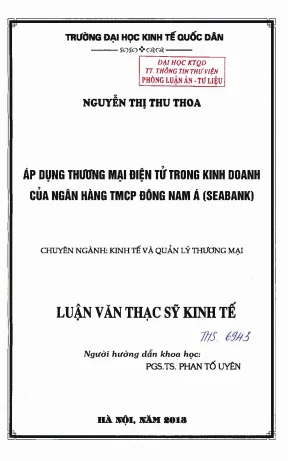 Áp Dụng Thương Mại Điện Tử Trong Kinh Doanh Ngân Hàng