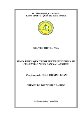 Quy Trình Tuyển Dụng Nhân Sự Tại Ủy Ban Nhân Dân Xã Lạc Quới