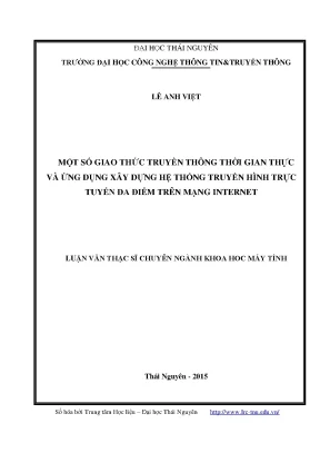 Giao Thức Truyền Thông Thời Gian Thực và Hệ Thống Truyền