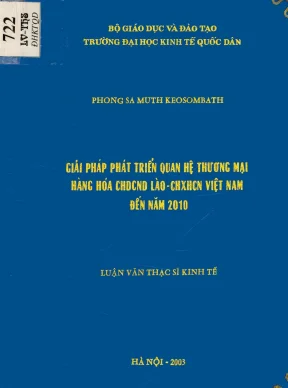 Giải pháp phát triển quan hệ thương mại hàng hóa giữa