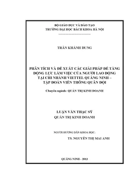 Giải Pháp Tăng Động Lực Làm Việc Tại Viettel Quảng Ninh