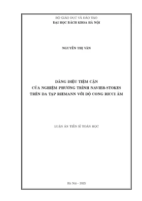 Nghiên Cứu Dáng Điệu Tiệm Cận Của Nghiệm Phương Trình