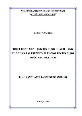 Hoạt Động Xếp Hạng Tín Dụng Khách Hàng Tại Trung Tâm