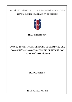 Yếu Tố Ảnh Hưởng Đến Động Lực Làm Việc Của Công Chức Tại