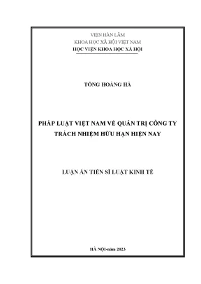 Quản Trị Công Ty Trách Nhiệm Hữu Hạn: Pháp Luật và Thực