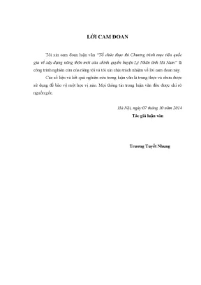 Tổ Chức Thực Thi Chương Trình Mục Tiêu Quốc Gia Về Xây