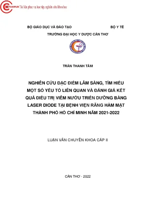 Nghiên cứu điều trị viêm nướu triển dưỡng bằng laser