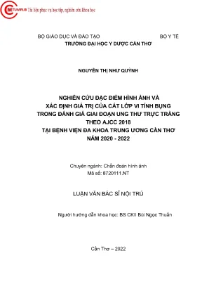 Đánh Giá Giá Trị Cắt Lớp Vi Tính Trong Chẩn Đoán Giai 