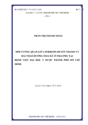 Mối Quan Hệ Giữa Ferritin Huyết Thanh và Đái Tháo Đường