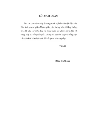 Nghiên Cứu Hoạt Động Tín Dụng Ngân Hàng Thương Mại và