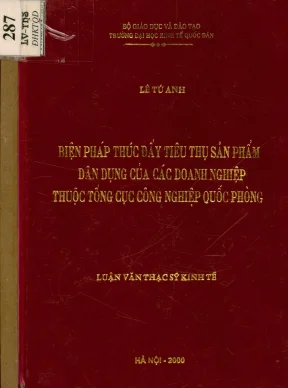 Biện Pháp Tăng Cường Tiêu Thụ Sản Phẩm Dân Dụng Trong