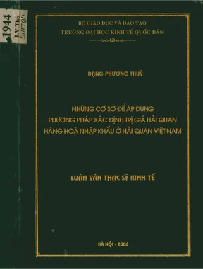 Phương Pháp Xác Định Trị Giá Hải Quan Hàng Nhập Khẩu Tại