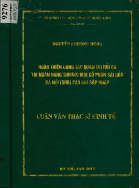 Cải thiện quản trị rủi ro tại SHB sau sáp nhập