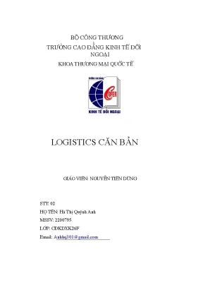 Khám Phá Ngành Logistics: Cơ Hội, Thách Thức và Tương Lai