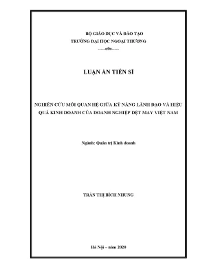 Nghiên Cứu Mối Quan Hệ Giữa Kỹ Năng Lãnh Đạo và Hiệu Quả