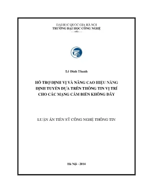 Nâng cao hiệu năng định tuyến cho mạng cảm biến không 