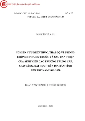 Nghiên Cứu Kiến Thức và Thái Độ Về Phòng Chống HIV/AIDS