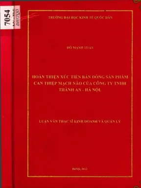 Hoàn thiện xúc tiến bán sản phẩm cần thiết máy nào của