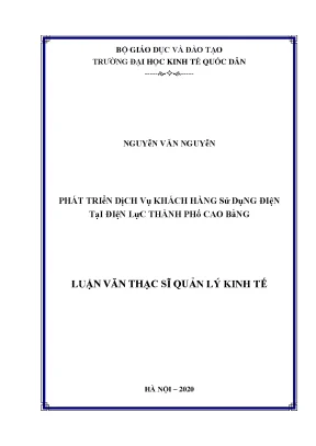 Phát Triển Dịch Vụ Khách Hàng Sử Dụng Điện Tại Điện Lực