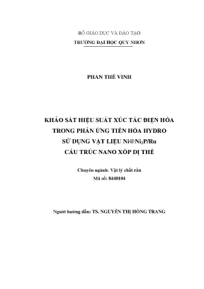 Khảo Sát Hiệu Suất Xúc Tác Điện Hóa Trong Phản Ứng Tiến