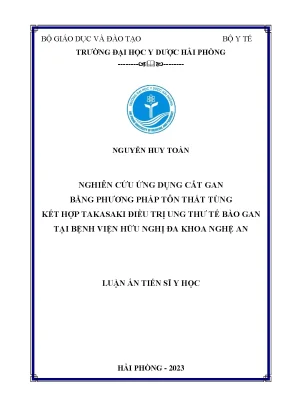 Cắt Gan Điều Trị Ung Thư Tế Bào Gan: Phương Pháp Tôn