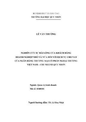 Nghiên Cứu Sự Hài Lòng Của Khách Hàng Doanh Nghiệp Nhỏ