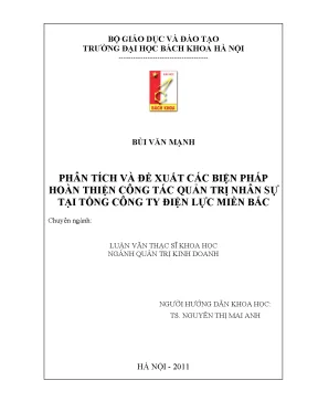 Giải Pháp Hoàn Thiện Quản Trị Nhân Sự Tại Tổng Công Ty