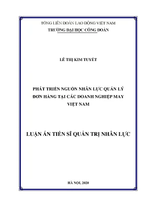 Phát Triển Nguồn Nhân Lực Quản Lý Đơn Hàng Tại Doanh