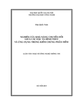 Nghiên Cứu Chuyển Đổi Dữ Liệu Trong Kiểm Chứng Phần Mềm
