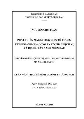 Phát Triển Marketing Điện Tử Trong Kinh Doanh Bất Động