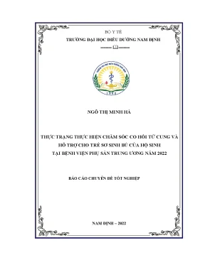 Chăm Sóc Co Hồi Tử Cung và Hỗ Trợ Trẻ Sơ Sinh Tại Bệnh
