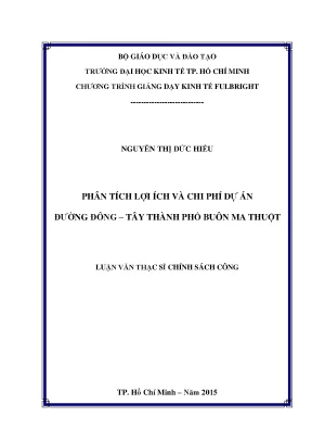 Phân Tích Lợi Ích và Chi Phí Dự Án Đường Đông – Tây