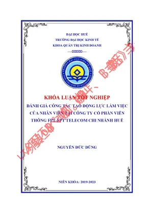 Đánh Giá Công Tác Tạo Động Lực Làm Việc Tại FPT Telecom