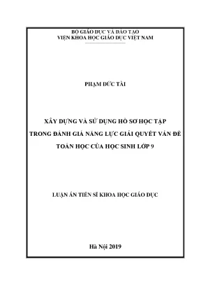 Xây Dựng Hồ Sơ Học Tập Đánh Giá Năng Lực Giải Quyết Vấn